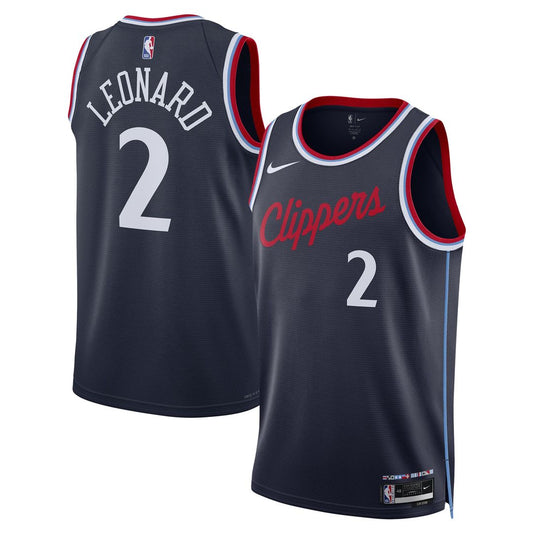 LA Clippers Kawhi Leonard Nike Unisex 2024/25 Swingman Jersey - Navy - Icon Edition Team Jersey Sports Fan Apparel