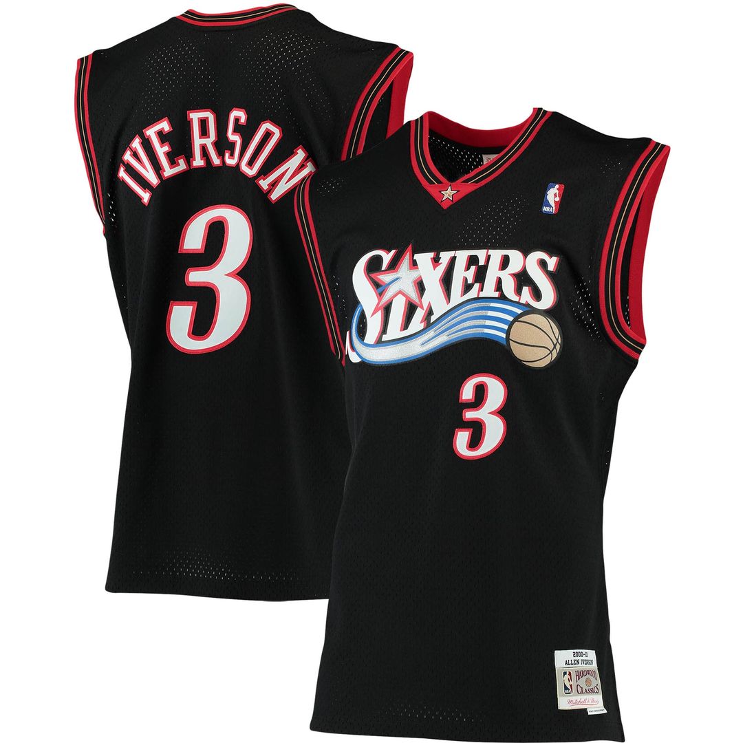 Philadelphia 76ers Allen Iverson Mitchell & Ness 1996/97 Big & Tall Hardwood Classics Swingman Jersey - Red Team Jersey Sports Fan Apparel