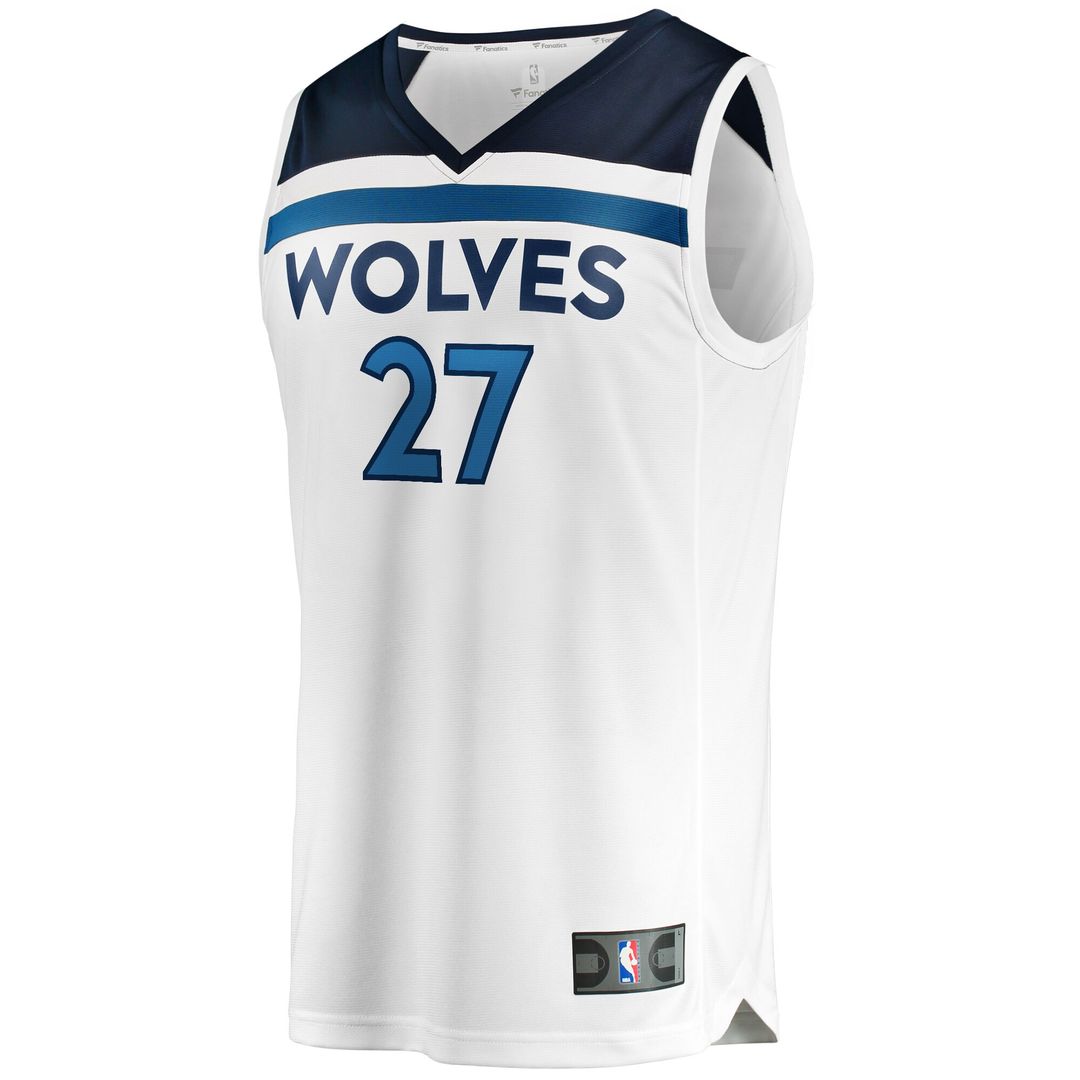 Minnesota Timberwolves Rudy Gobert Fanatics Fast Break Replica Player Jersey - Association Edition - White Team Jersey Sports Fan Apparel