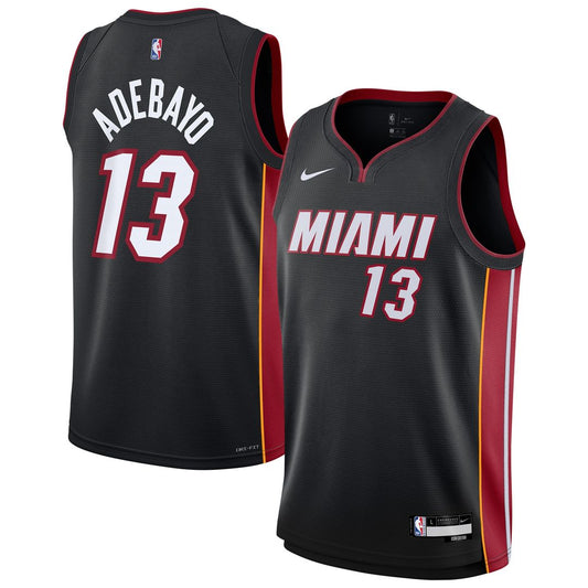 Miami Heat Bam Adebayo Nike Youth Swingman Jersey - Icon Edition - Black Team Jersey Sports Fan Apparel