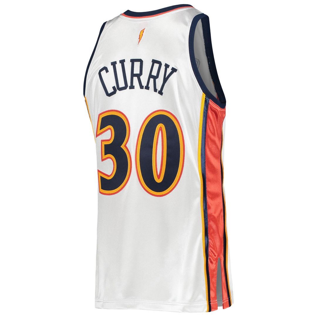 Golden State Warriors Stephen Curry Mitchell & Ness 2009/10 Hardwood Classics Authentic Jersey - White Team Jersey Sports Fan Apparel