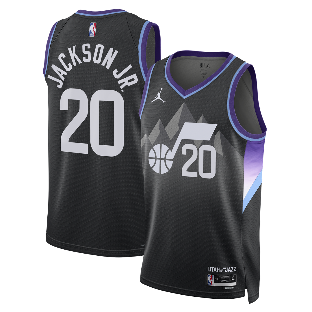 Utah Jazz Jaren Jackson Jr. Jordan Brand Unisex Swingman Jersey - Statement Edition - Black Team Jersey Sports Fan Apparel