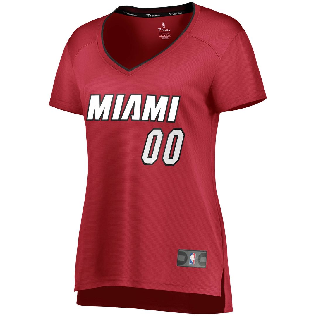 Miami Heat Fanatics Women's Fast Break Replica Custom Jersey Wine - Statement Edition Team Jersey Sports Fan Apparel