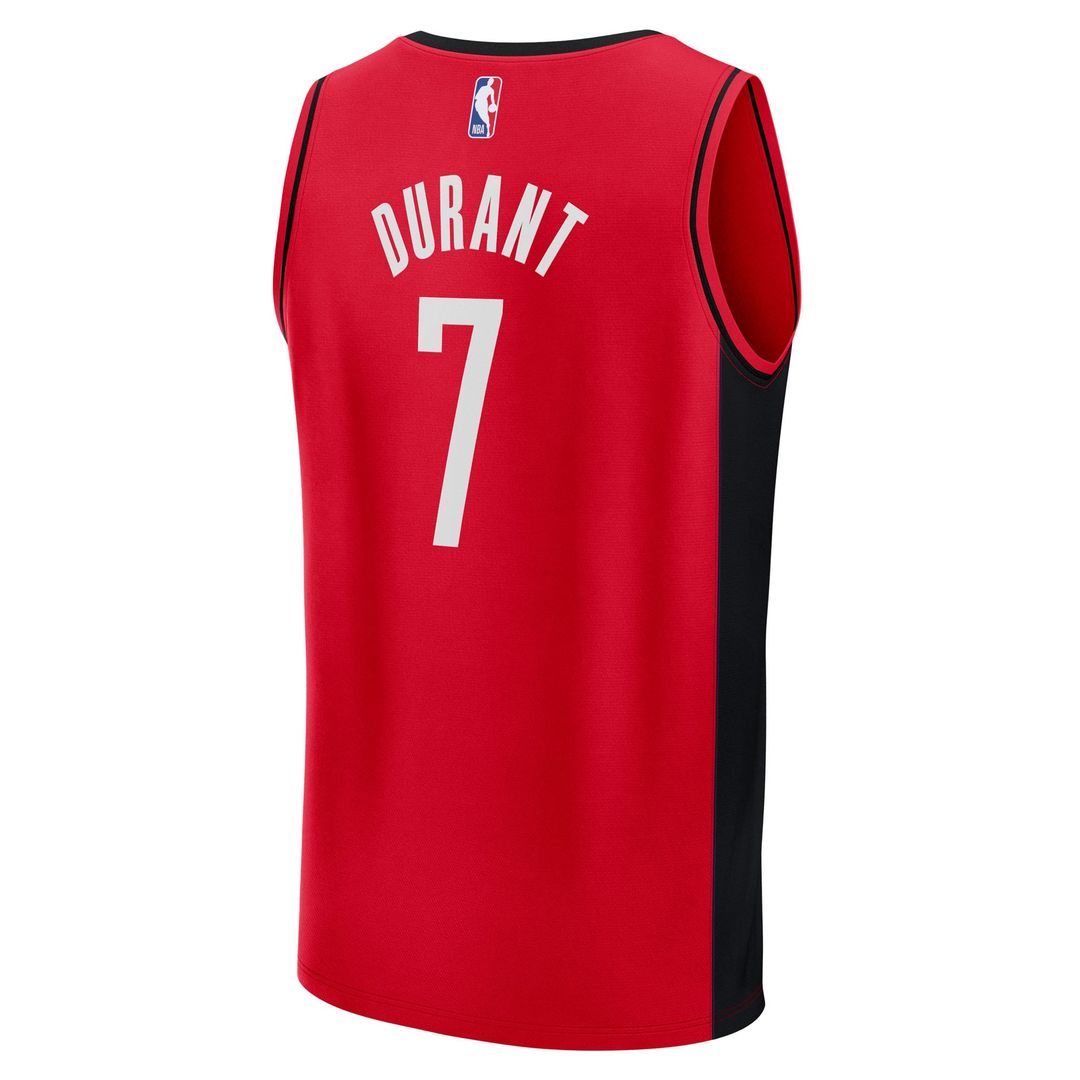 Houston Rockets Kevin Durant Fanatics Youth Fast Break Replica Player Jersey - Icon Edition - Red Team Jersey Sports Fan Apparel