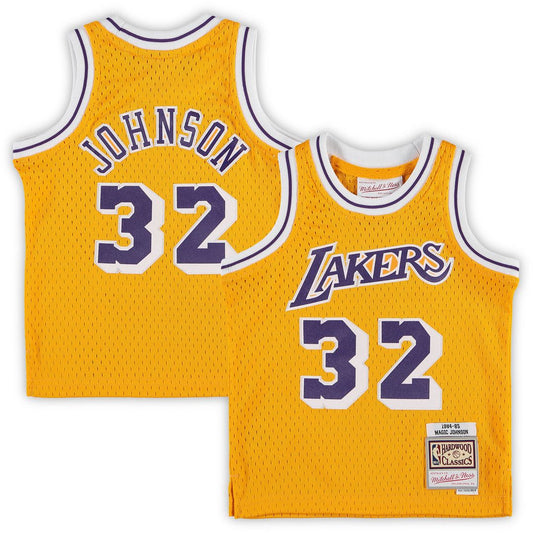 Los Angeles Lakers Magic Johnson Mitchell & Ness Infant Retired Player Jersey - Gold Team Jersey Sports Fan Apparel