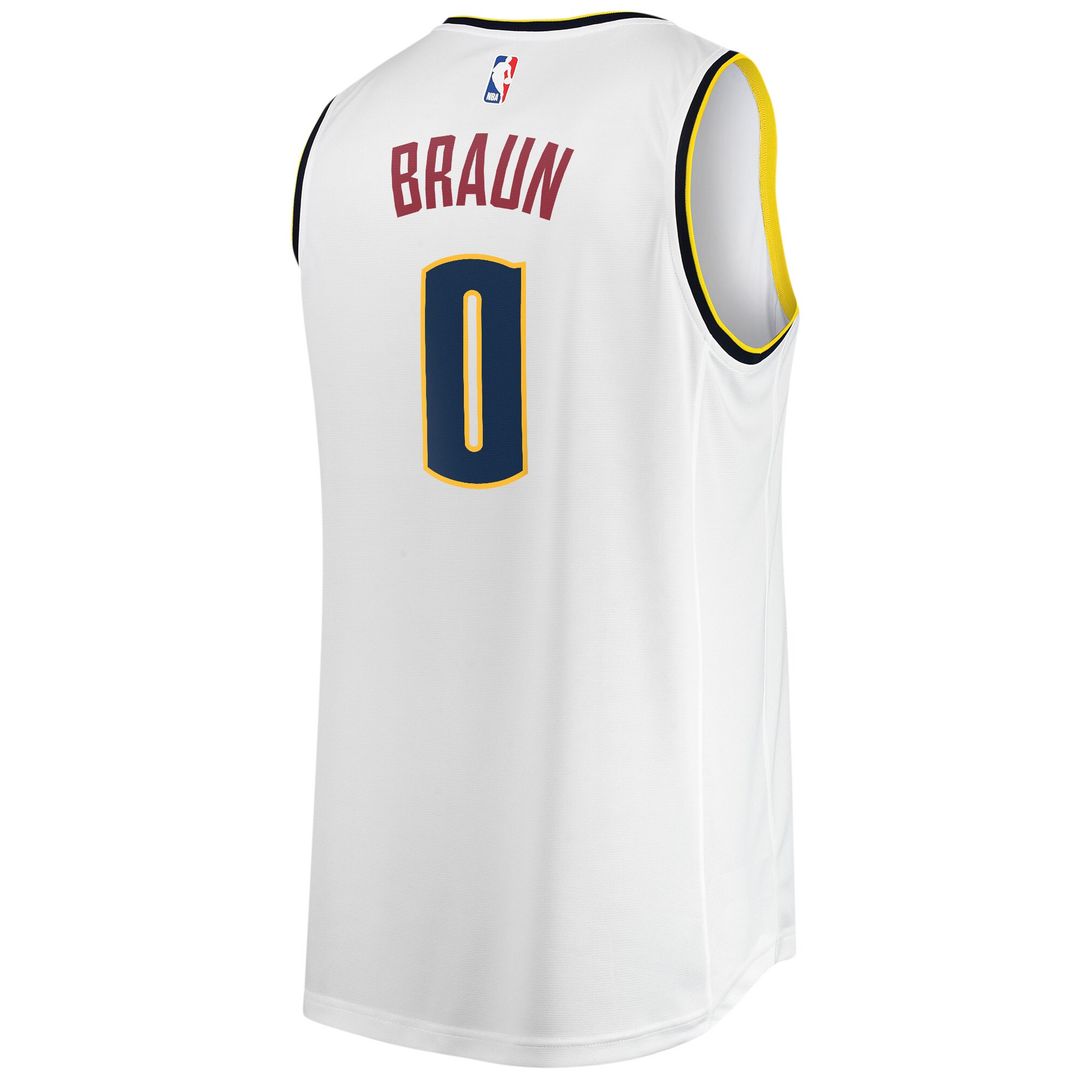Denver Nuggets Christian Braun Fanatics Fast Break Player Jersey - Association Edition - White Team Jersey Sports Fan Apparel