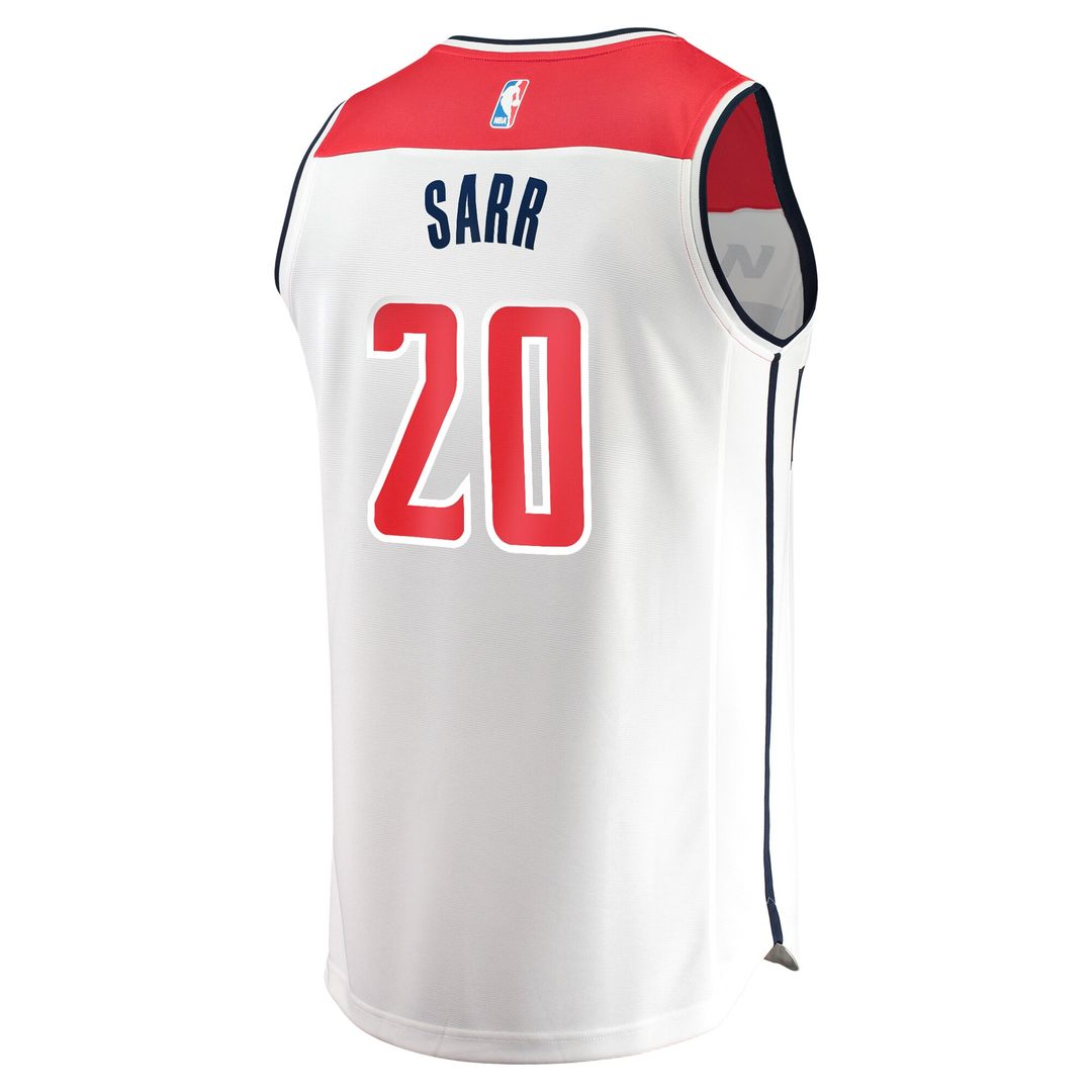 Washington Wizards Alexandre Sarr Fanatics Youth Fast Break Replica Player Jersey - Association Edition - White Team Jersey Sports Fan Apparel