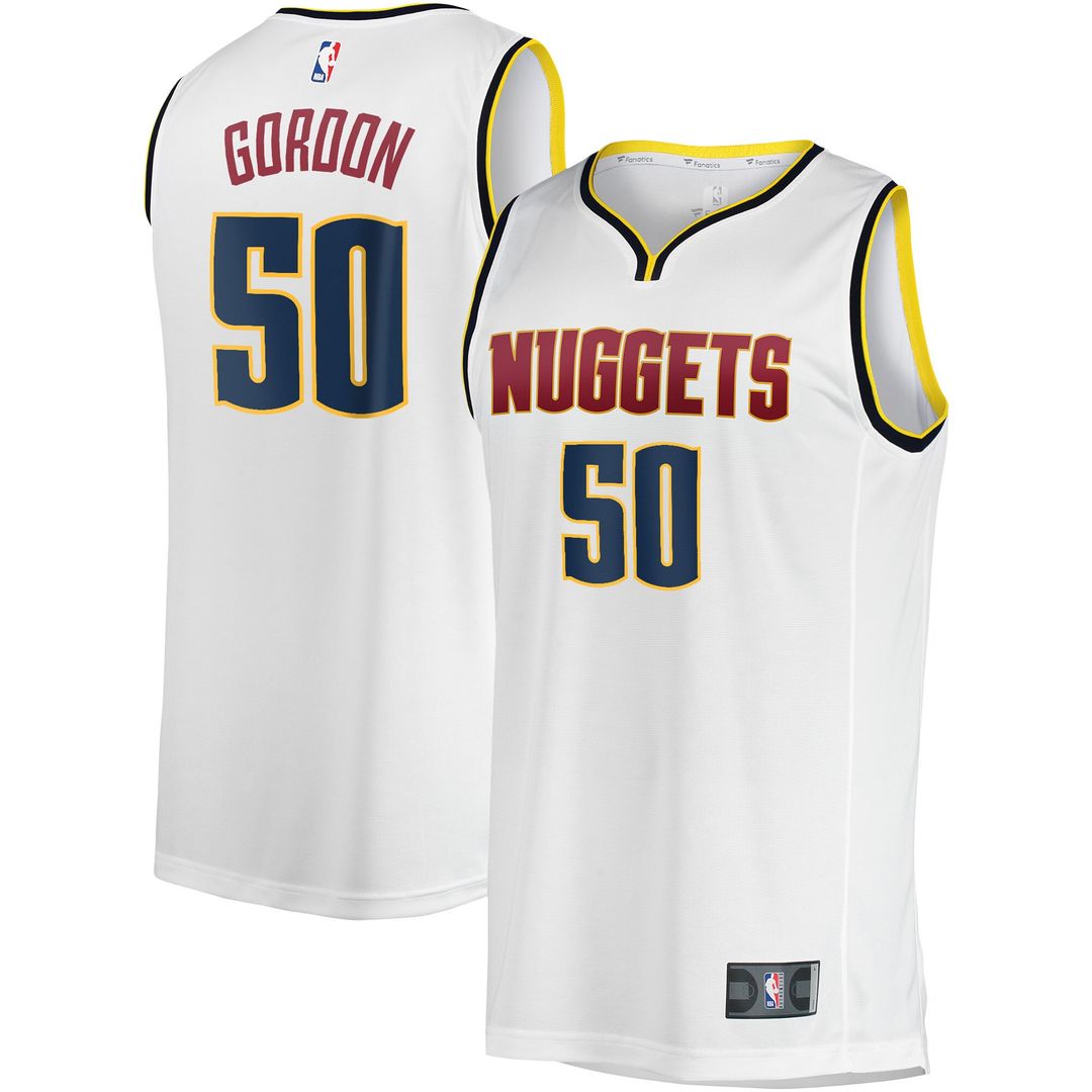 Denver Nuggets Aaron Gordon Fanatics Fast Break Player Jersey - Association Edition - White Team Jersey Sports Fan Apparel