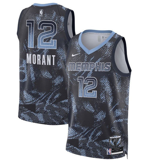 Memphis Grizzlies Ja Morant Nike Unisex 2025 Select Series Swingman Player Jersey - Navy Team Jersey Sports Fan Apparel