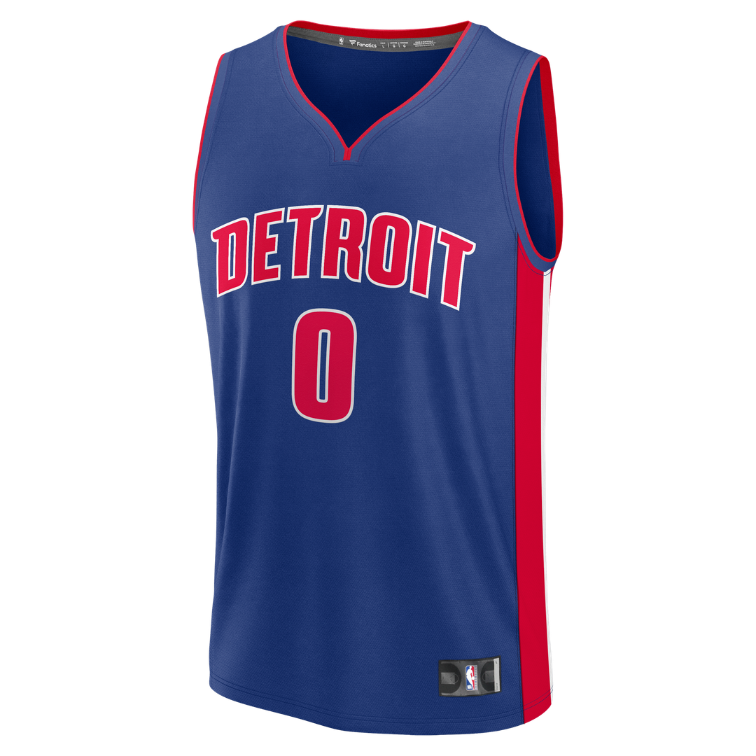 Detroit Pistons Jalen Duren Fanatics Fast Break Replica Jersey - Icon Edition - Blue Team Jersey Sports Fan Apparel
