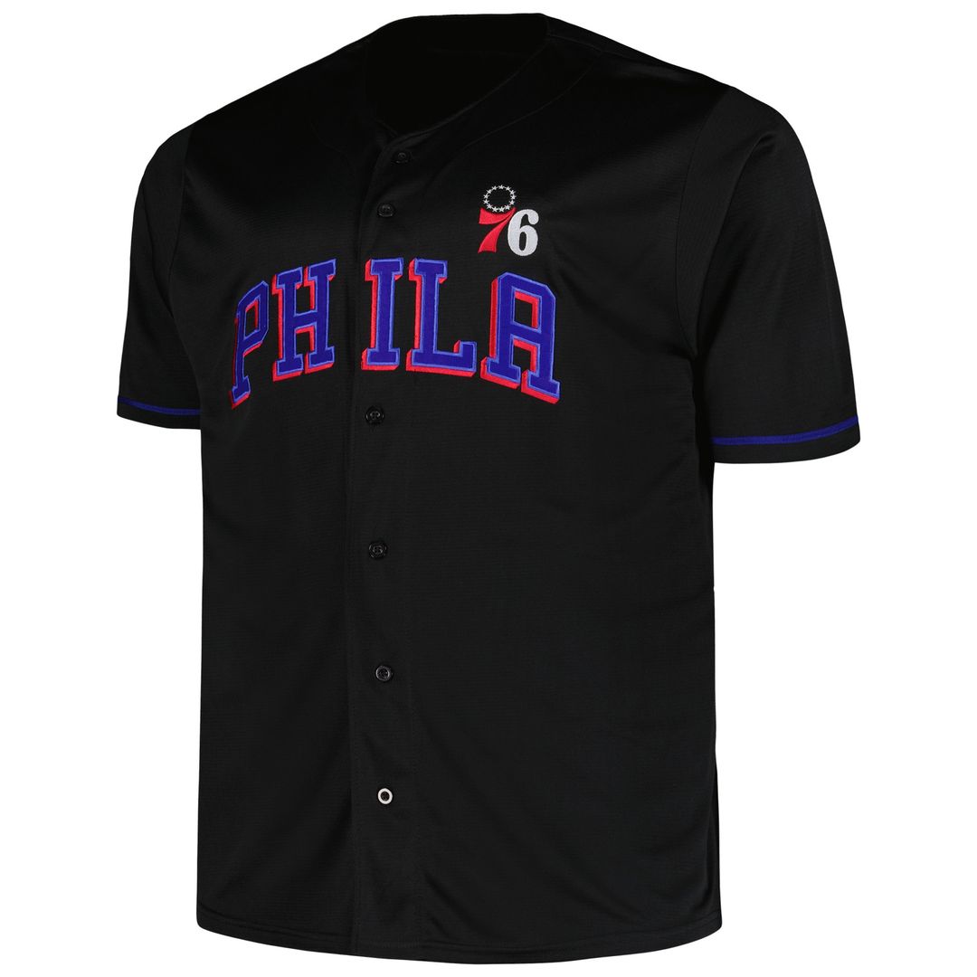 Philadelphia 76ers Profile Big & Tall Pop Jersey - Black Team Jersey Sports Fan Apparel