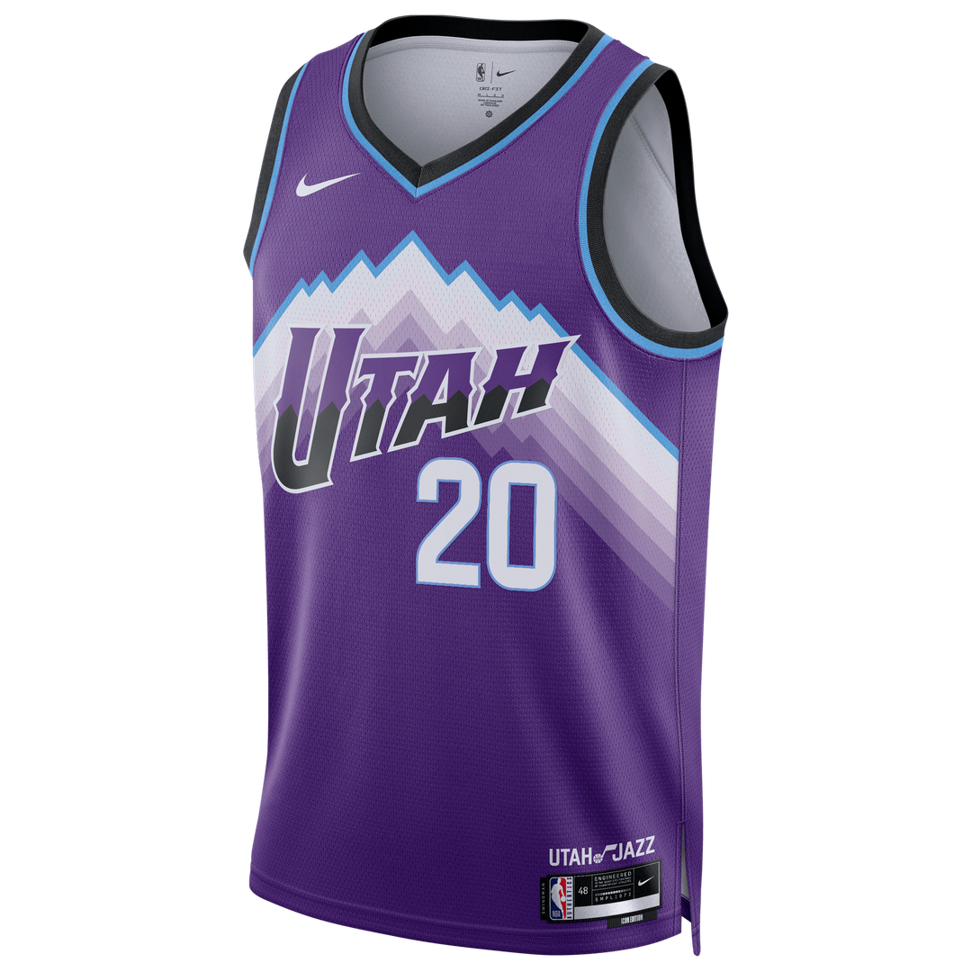 Utah Jazz Jaren Jackson Jr. Nike Unisex Swingman Jersey - Icon Edition - Purple Team Jersey Sports Fan Apparel