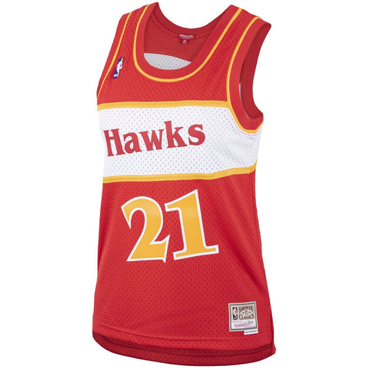 Atlanta Hawks Dominique Wilkins Mitchell & Ness Women's Hardwood Classics Swingman Jersey - Red Team Jersey Sports Fan Apparel