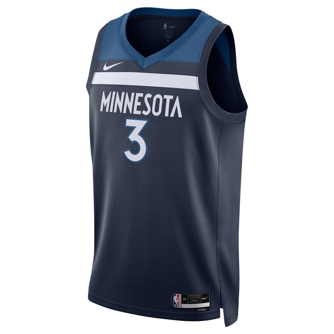 Minnesota Timberwolves Jaden McDaniels Nike Unisex Swingman Player Jersey - Icon Edition - Navy Team Jersey Sports Fan Apparel