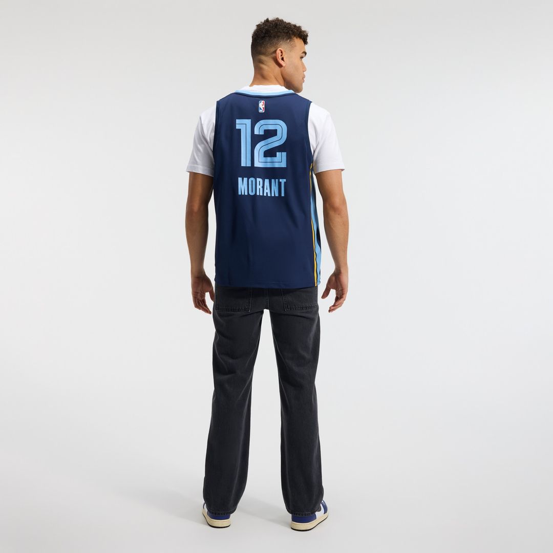 Memphis Grizzlies Ja Morant Fanatics Fast Break Replica Player Jersey - Icon Edition - Navy Team Jersey Sports Fan Apparel