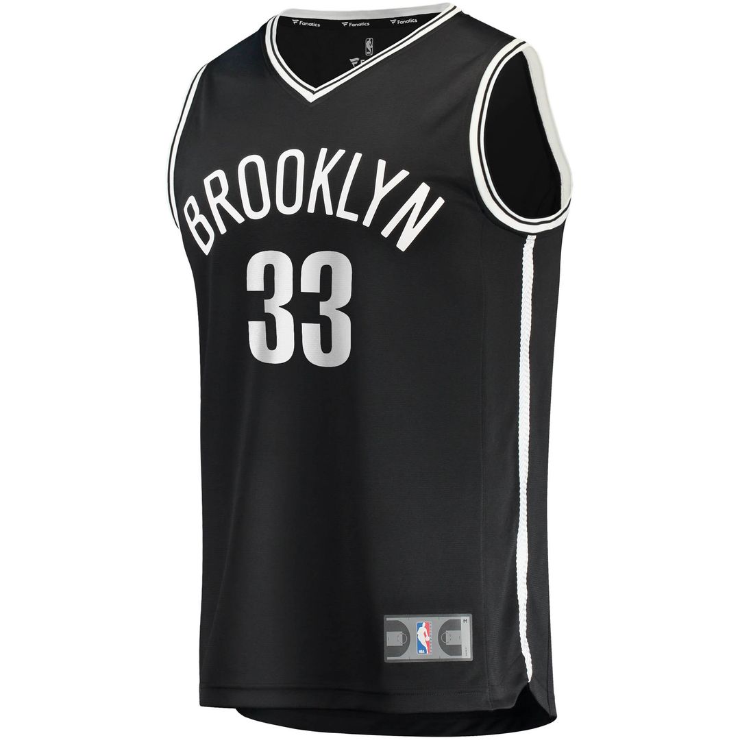 Brooklyn Nets Nicolas Claxton Fanatics Fast Break Replica Jersey - Icon Edition - Black Team Jersey Sports Fan Apparel