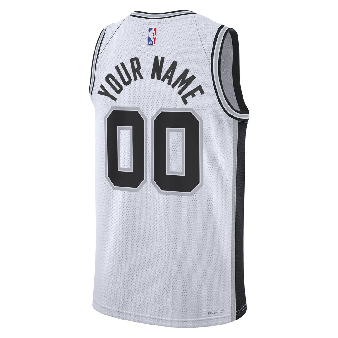 San Antonio Spurs Nike Unisex Swingman Custom Jersey White - Association Edition Team Jersey Sports Fan Apparel