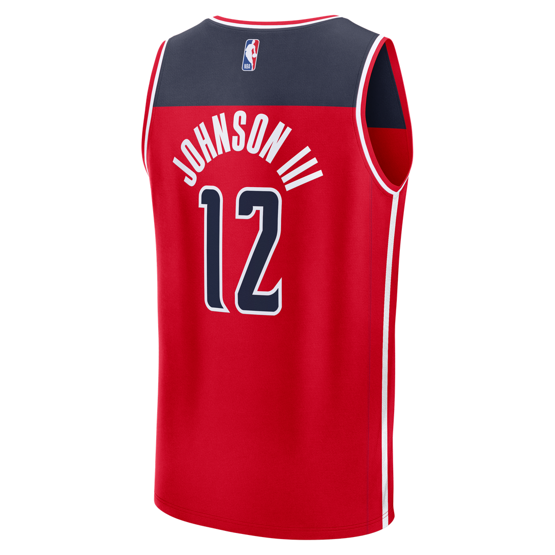 Washington Wizards Tre Johnson III Fanatics Fast Break Replica Jersey - Icon Edition - Red Team Jersey Sports Fan Apparel