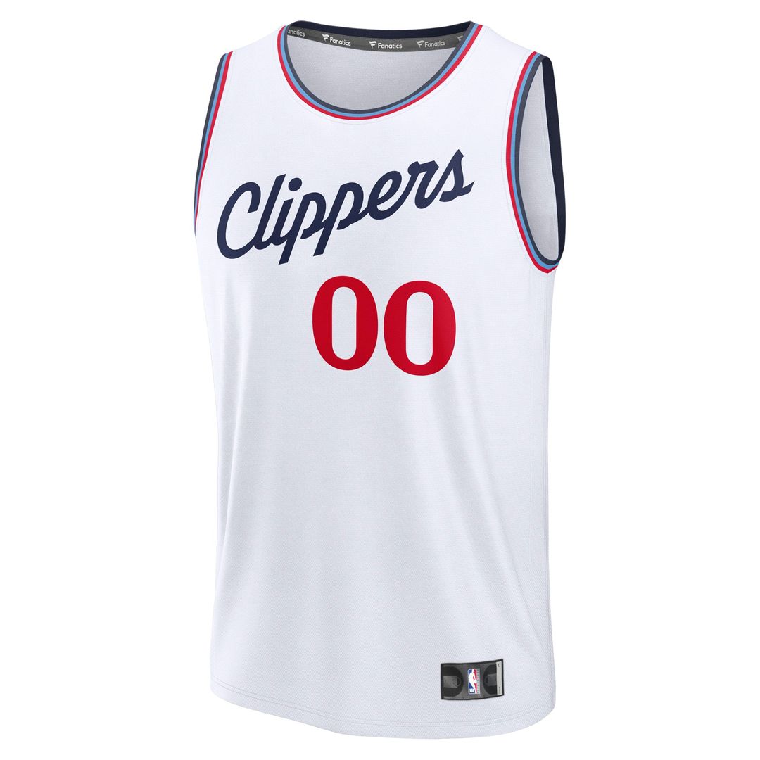 LA Clippers Fanatics Youth Fast Break Custom Replica Jersey - Navy - Icon Edition Team Jersey Sports Fan Apparel