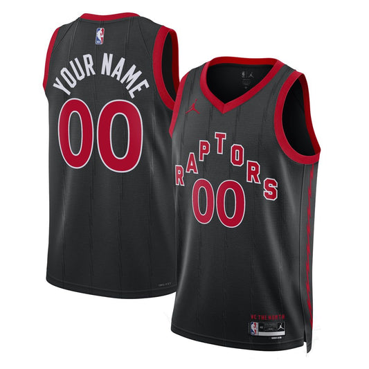 Toronto Raptors Jordan Brand Unisex 2022/23 Swingman Custom Jersey - Statement Edition - Black Team Jersey Sports Fan Apparel