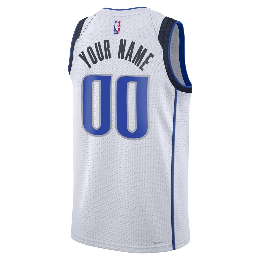 Dallas Mavericks Nike Unisex Swingman Custom Jersey White - Association Edition Team Jersey Sports Fan Apparel