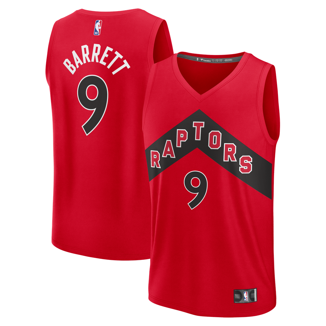 Toronto Raptors RJ Barrett Fanatics Fast Break Jersey - Red - Icon Edition Team Jersey Sports Fan Apparel