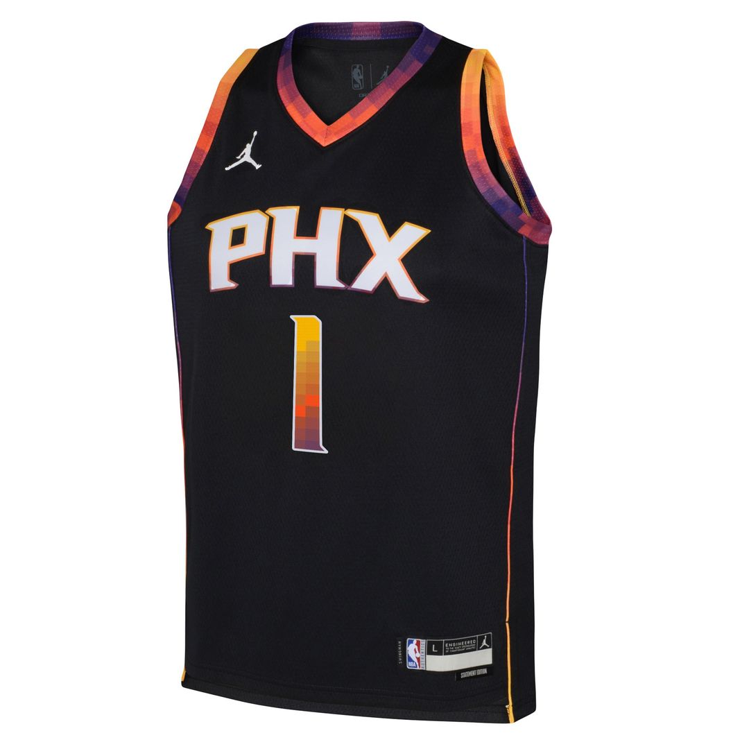 Phoenix Suns Devin Booker Jordan Brand Youth Swingman Jersey - Statement Edition - Black Team Jersey Sports Fan Apparel