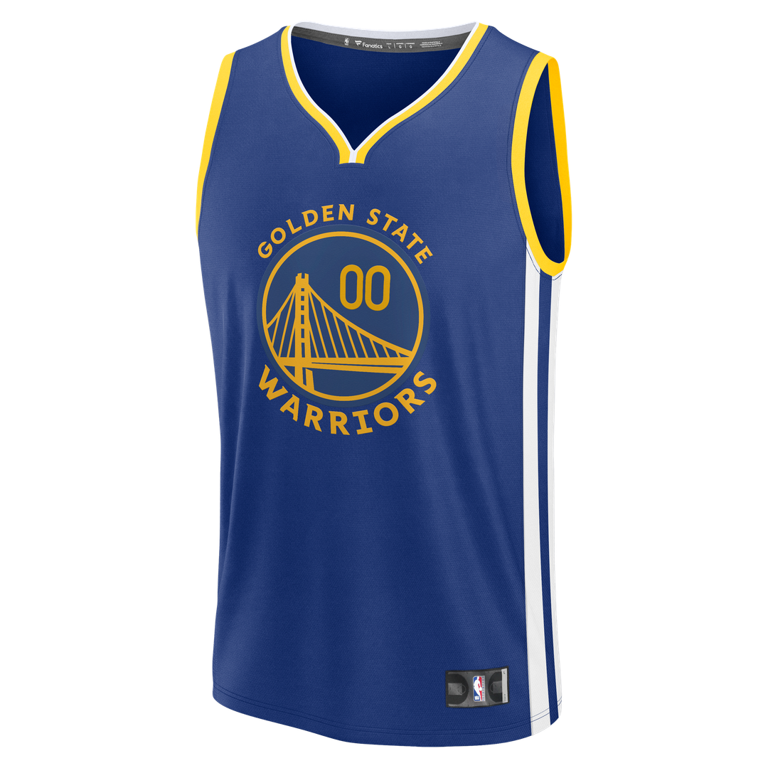 Golden State Warriors Fanatics Fast Break Custom Jersey - Icon Edition - Royal Team Jersey Sports Fan Apparel