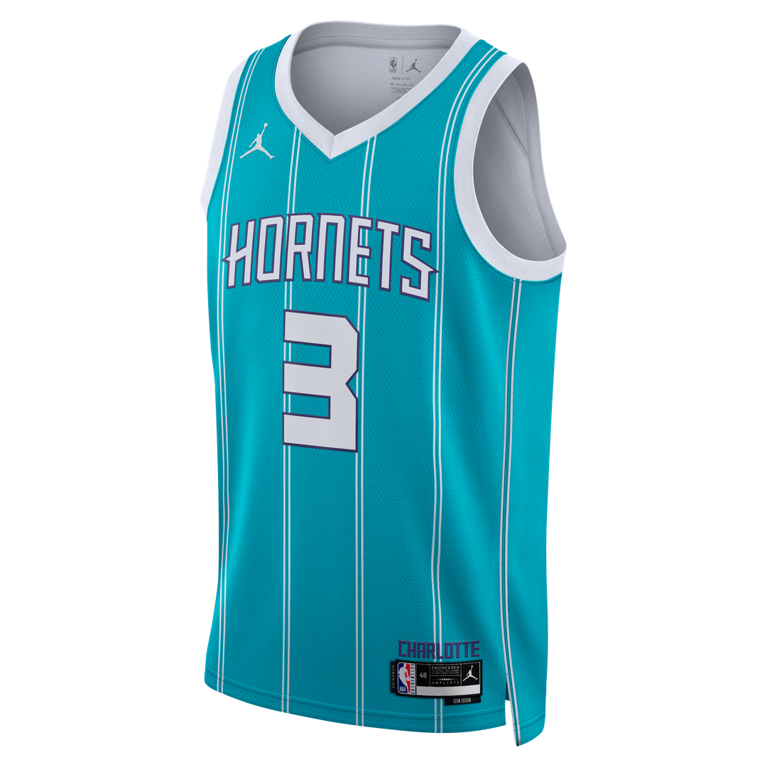 Charlotte Hornets Coby White Jordan Brand Unisex Swingman Jersey - Icon Edition - Teal Team Jersey Sports Fan Apparel