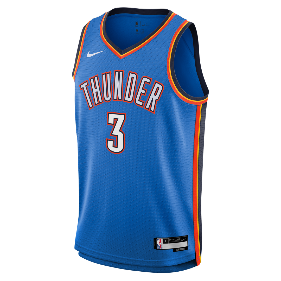 Oklahoma City Thunder Jared McCain Nike Youth Swingman Jersey - Icon Edition - Blue Team Jersey Sports Fan Apparel