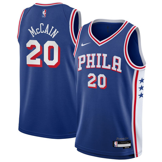 Philadelphia 76ers Jared McCain Nike Youth Swingman Jersey - Icon Edition - Royal Team Jersey Sports Fan Apparel