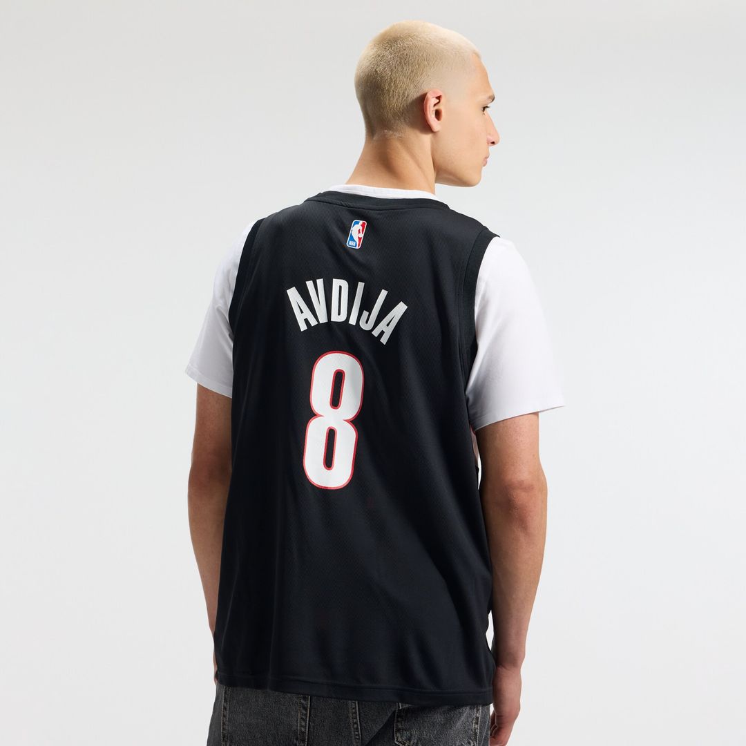 Portland Trail Blazers Deni Avdija Fanatics Fast Break Replica Jersey - Icon Edition - Black Team Jersey Sports Fan Apparel