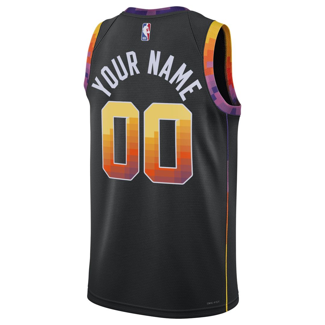 Phoenix Suns Jordan Brand Unisex 2022/23 Swingman Custom Jersey - Statement Edition - Black Team Jersey Sports Fan Apparel