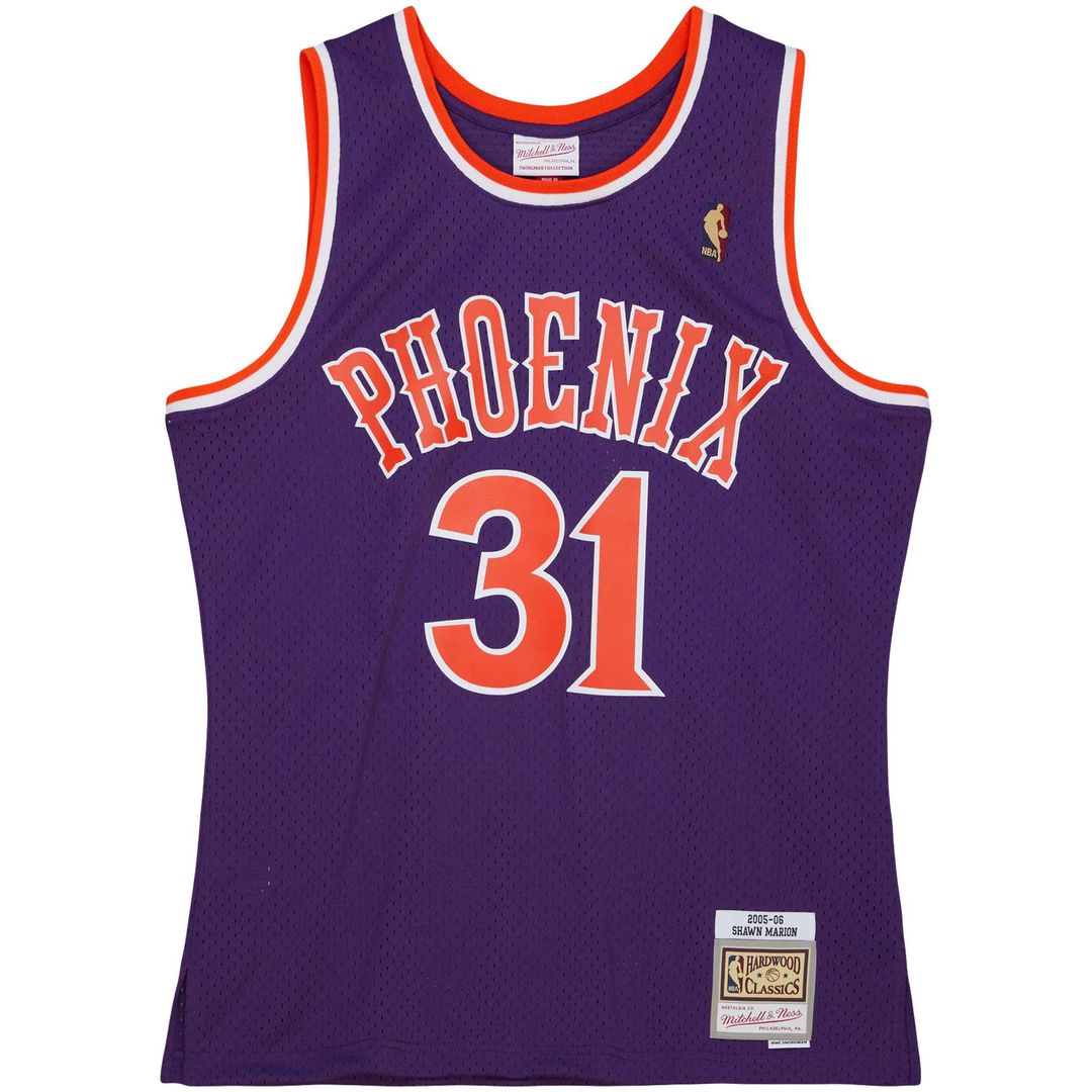 Phoenix Suns Shawn Marion Mitchell & Ness 2005/06 Hardwood Classics Swingman Jersey - Purple Team Jersey Sports Fan Apparel