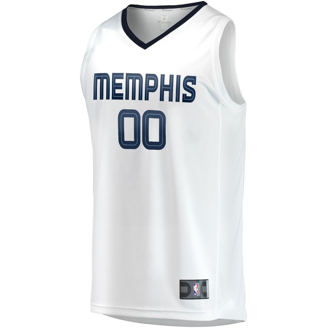 Memphis Grizzlies Fanatics Youth Fast Break Replica Custom Jersey - Association Edition - White Team Jersey Sports Fan Apparel