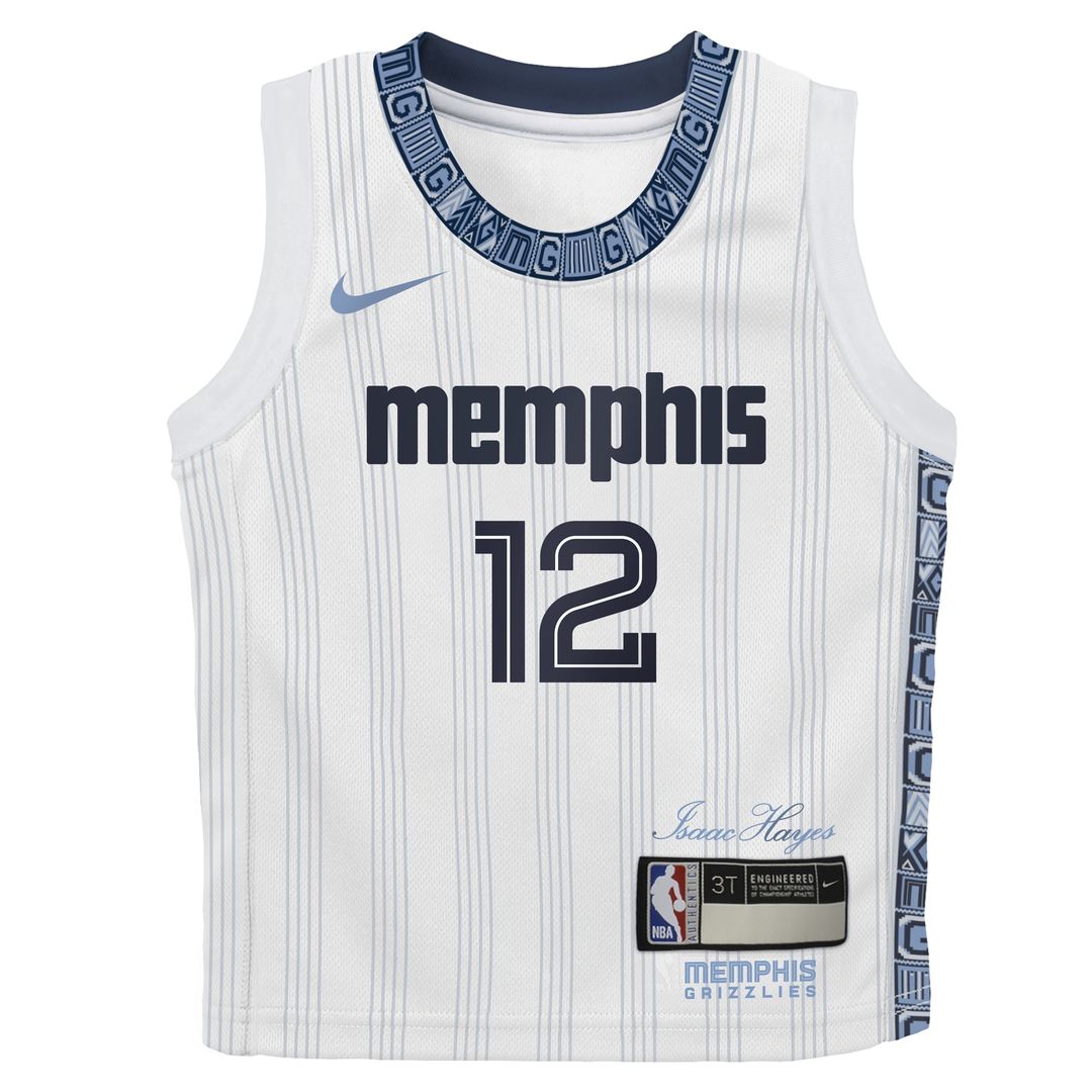 Memphis Grizzlies Ja Morant Nike Infant 2025/26 City Edition Swingman Jersey - White Team Jersey Sports Fan Apparel