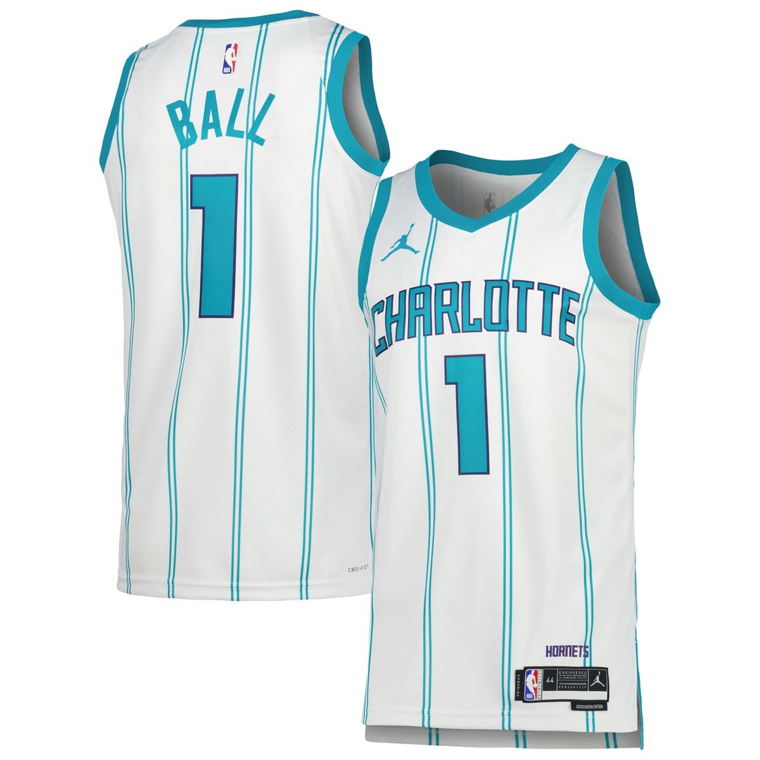 Charlotte Hornets LaMelo Ball Jordan Brand Unisex Swingman Jersey - Association Edition - White Team Jersey Sports Fan Apparel