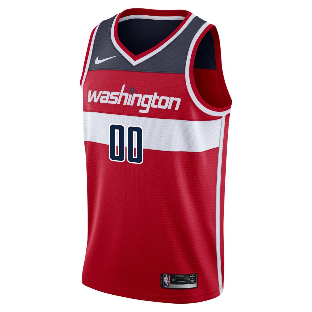 Washington Wizards Nike Swingman Custom Jersey Red - Icon Edition Team Jersey Sports Fan Apparel