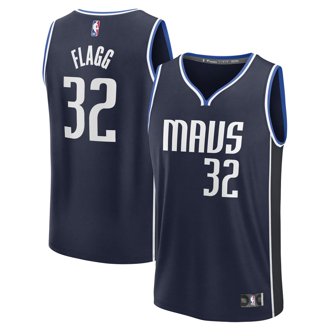 Dallas Mavericks Cooper Flagg Fanatics 2025 NBA Draft First Round Pick Fast Break Replica Jersey - Statement Edition - Navy Team Jersey Sports Fan App
