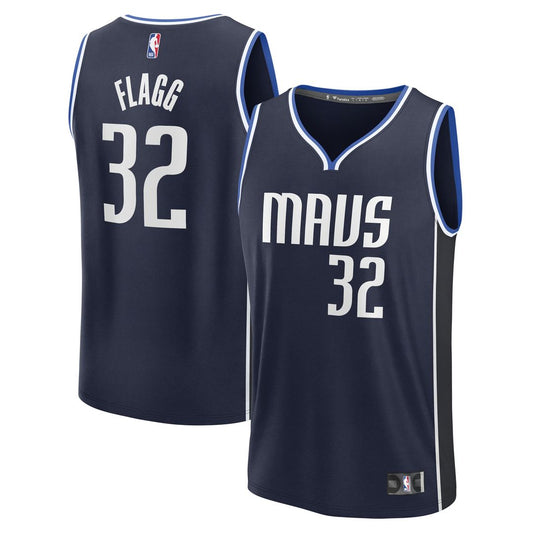 Dallas Mavericks Cooper Flagg Fanatics 2025 NBA Draft First Round Pick Fast Break Replica Jersey - Statement Edition - Navy Team Jersey Sports Fan App