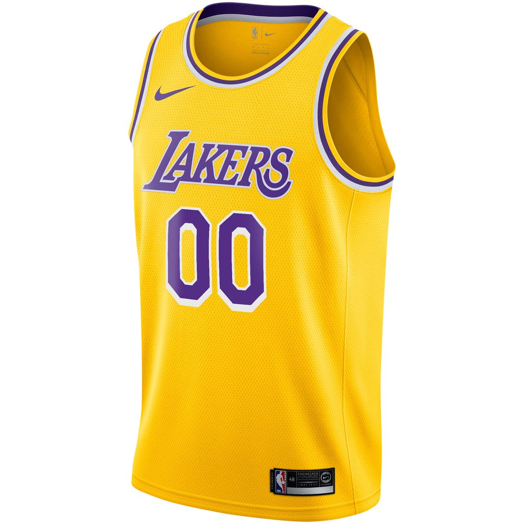 Los Angeles Lakers Nike 2020/21 Swingman Custom Jersey - Icon Edition - Gold Team Jersey Sports Fan Apparel