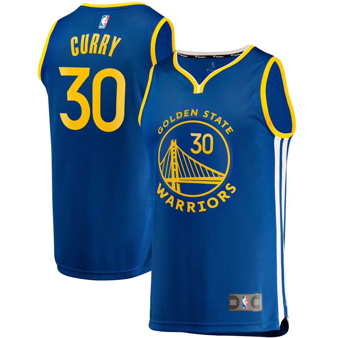 Golden State Warriors Stephen Curry Fanatics Big & Tall Fast Break Player Jersey - Royal - Icon Edition Team Jersey Sports Fan Apparel