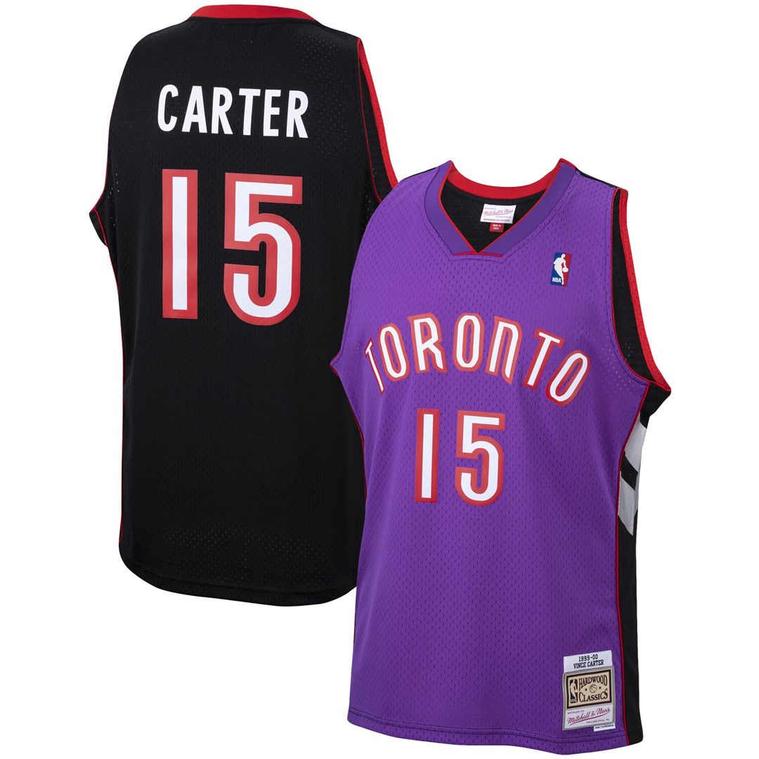 Toronto Raptors Vince Carter Mitchell & Ness 1999/00 Hardwood Classics Swingman Jersey - Purple Team Jersey Sports Fan Apparel