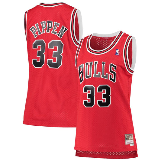 Chicago Bulls Scottie Pippen Mitchell & Ness Women's 1997/98 Hardwood Classics Swingman Jersey - Red Team Jersey Sports Fan Apparel