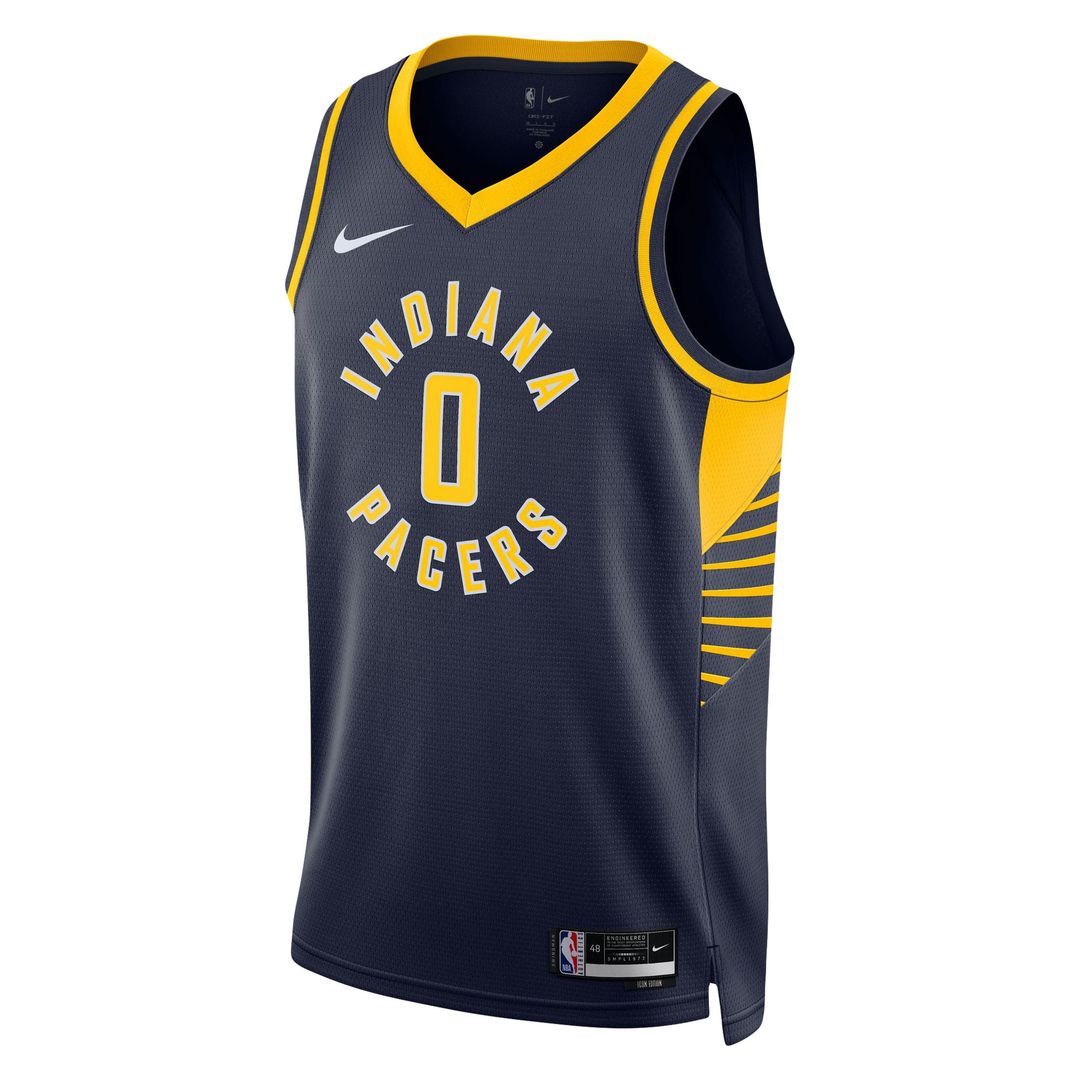 Indiana Pacers Tyrese Haliburton Nike Unisex Swingman Jersey - Icon Edition - Navy Team Jersey Sports Fan Apparel