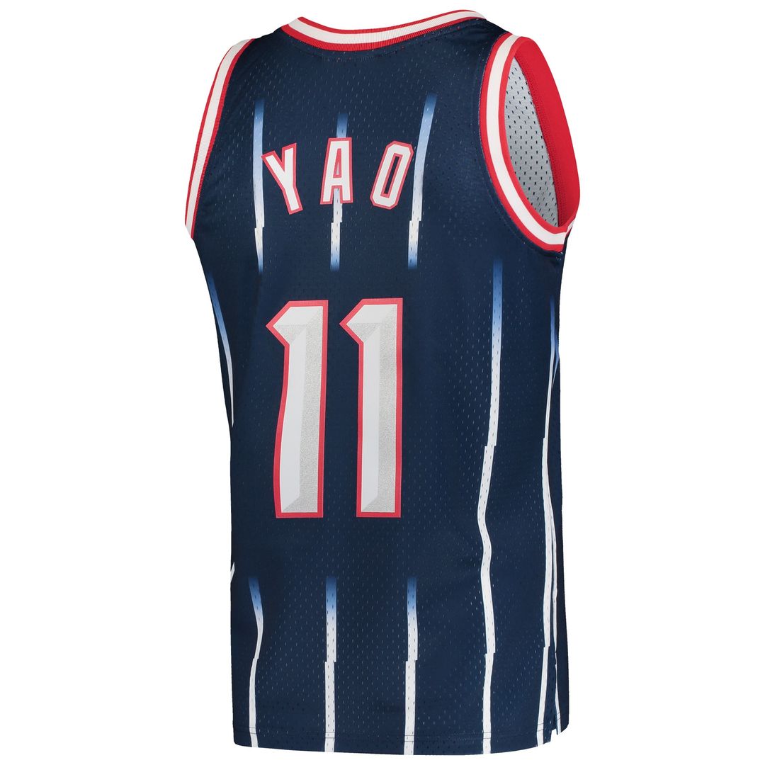 Houston Rockets Yao Ming Mitchell & Ness 2002/03 Hardwood Classics Swingman Jersey - Navy Team Jersey Sports Fan Apparel