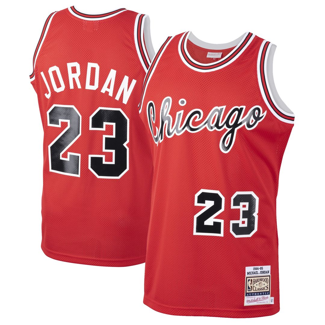 Chicago Bulls Michael Jordan Mitchell & Ness 1984/85 Hardwood Classics Rookie Authentic Jersey - Red Team Jersey Sports Fan Apparel
