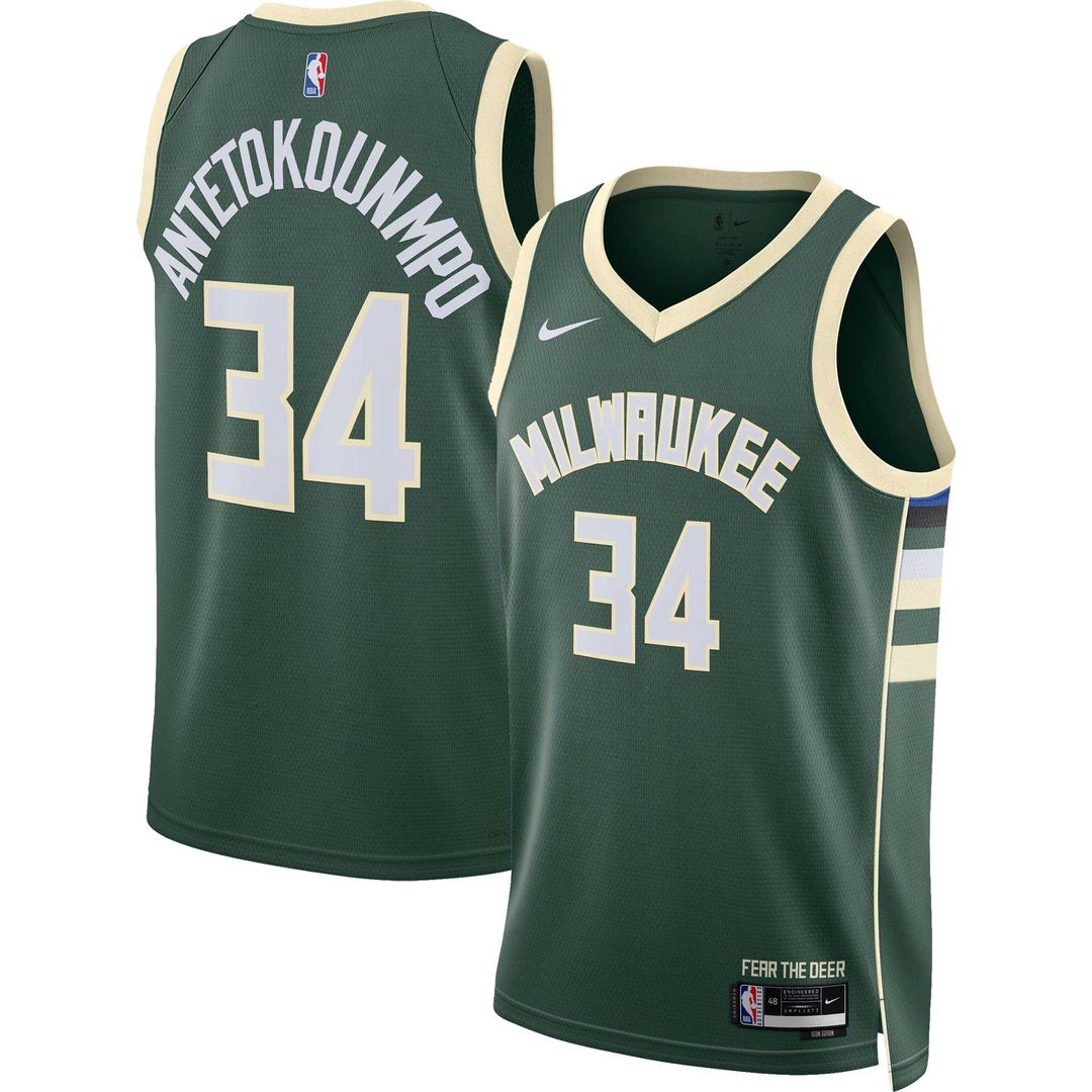 Milwaukee Bucks Giannis Antetokounmpo Nike Unisex Swingman Jersey - Association Edition - White Team Jersey Sports Fan Apparel