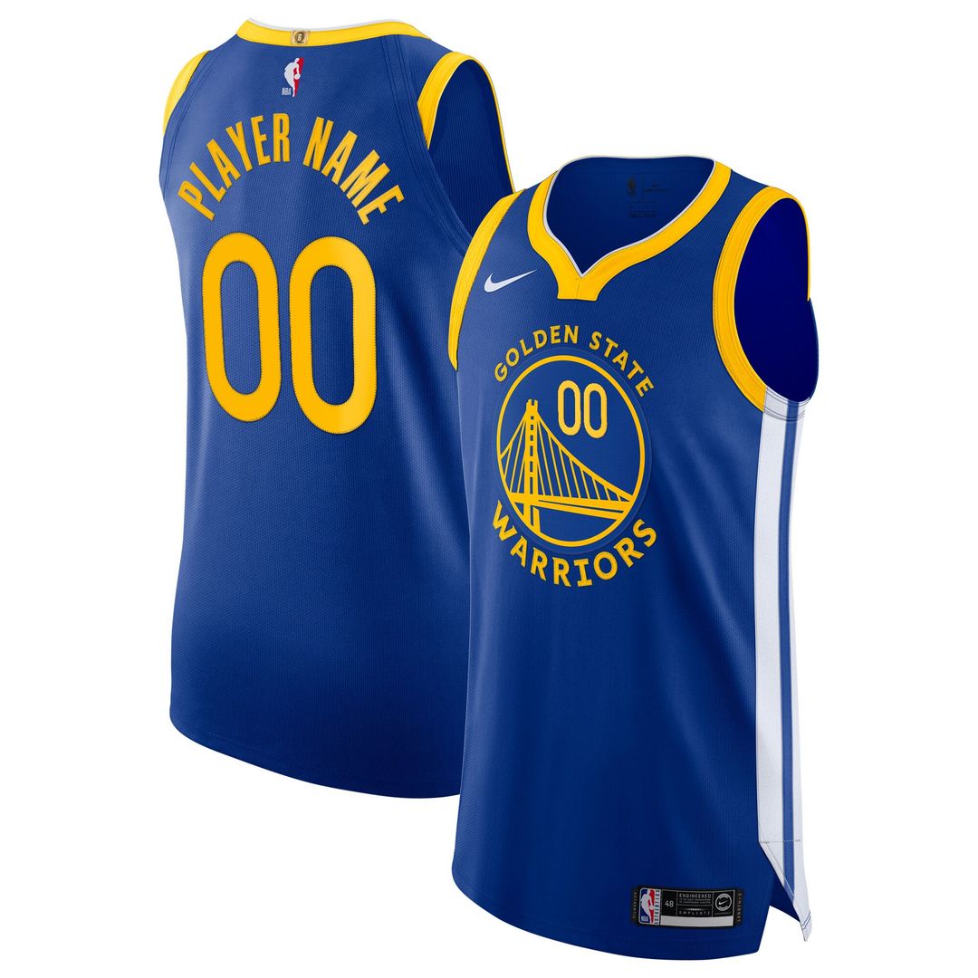 Golden State Warriors Nike 2020/21 Authentic Custom Jersey Blue - Icon Edition Team Jersey Sports Fan Apparel