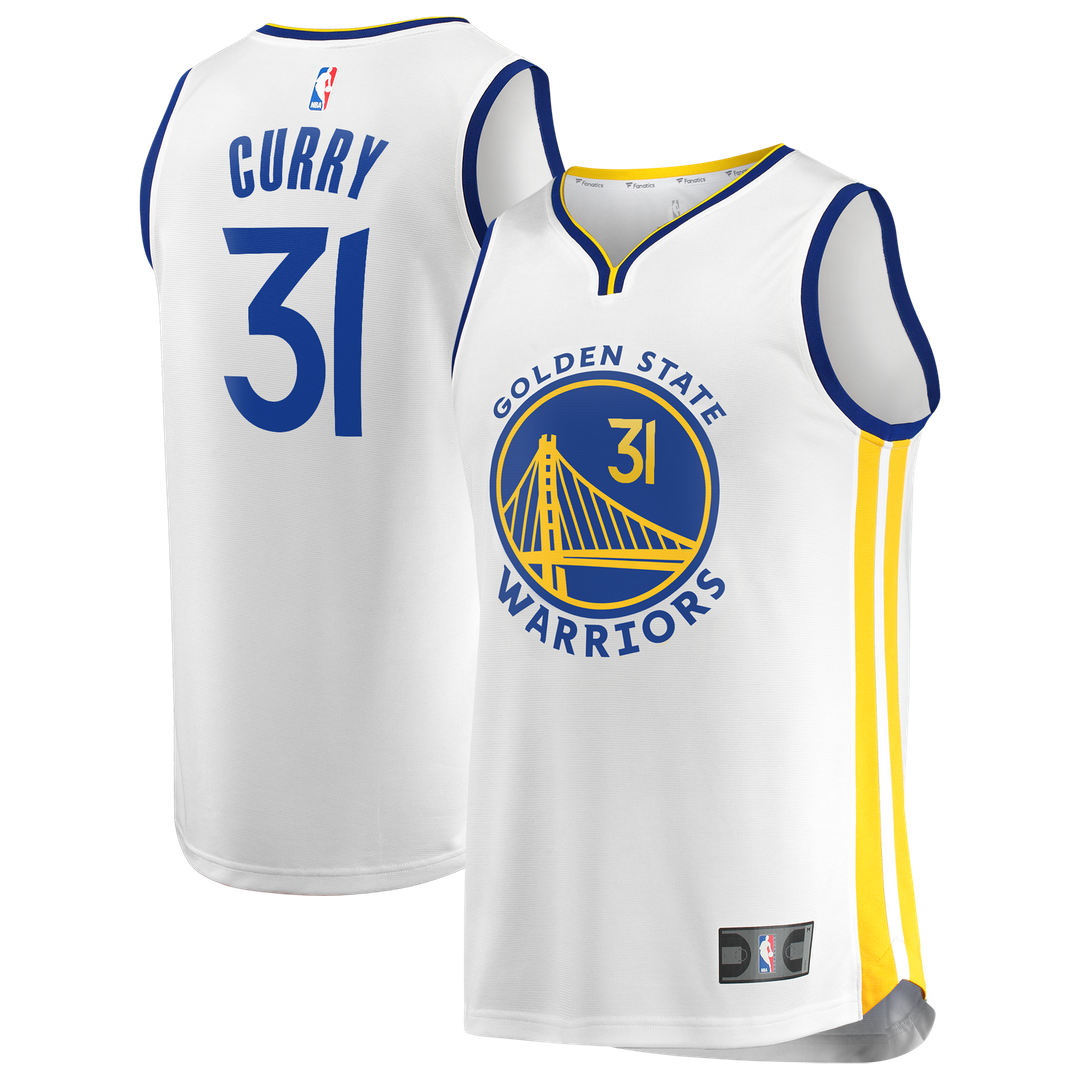 Golden State Warriors Seth Curry Fanatics Fast Break Replica Jersey - White - Association Edition Team Jersey Sports Fan Apparel